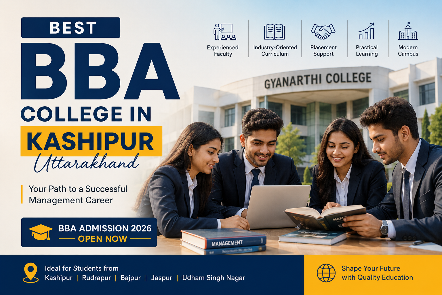 best BBA college in Kashipur Uttarakhand